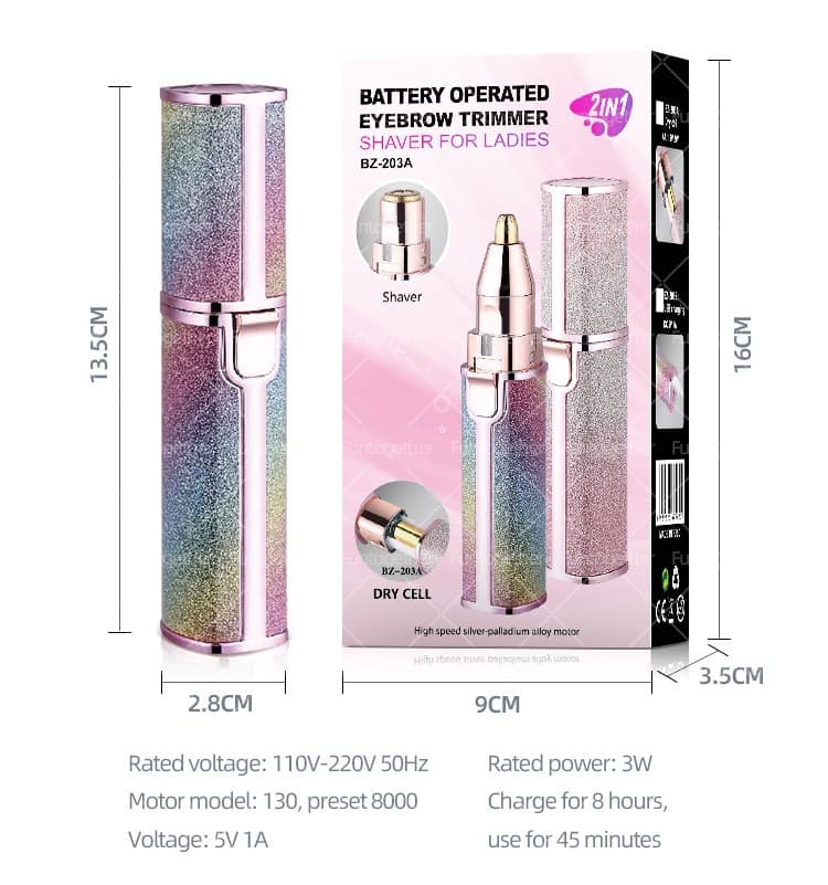 2-in-1 Electric Eyebrow Trimmer & Shaver