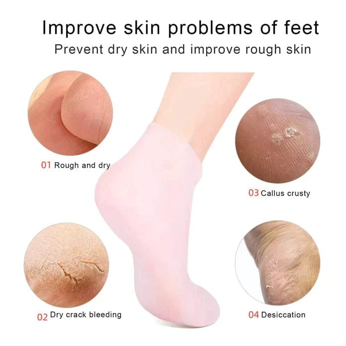 Silicone Moisturizing Gel Socks